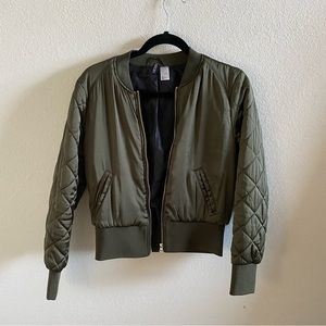 Green Bomber Jacket
